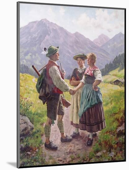 Mountain Sweethearts-Emil Karl Rau-Mounted Giclee Print