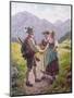 Mountain Sweethearts-Emil Karl Rau-Mounted Giclee Print