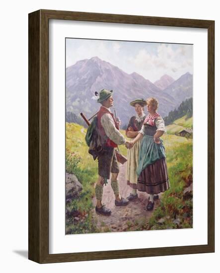 Mountain Sweethearts-Emil Karl Rau-Framed Giclee Print