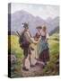 Mountain Sweethearts-Emil Karl Rau-Stretched Canvas