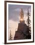 Mountain Top Basilica of Our Lady of Lebanon in the Evening, Jounieh, Near Beirut, Lebanon-Christian Kober-Framed Photographic Print