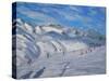 Mountain Tops, Tignes, 2009-Andrew Macara-Stretched Canvas