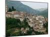 Mountain Town, Anversa di Abruzzi, Abruzzo, Italy-Walter Bibikow-Mounted Premium Photographic Print