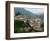 Mountain Town, Anversa di Abruzzi, Abruzzo, Italy-Walter Bibikow-Framed Photographic Print