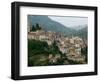 Mountain Town, Anversa di Abruzzi, Abruzzo, Italy-Walter Bibikow-Framed Photographic Print