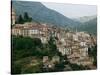 Mountain Town, Anversa di Abruzzi, Abruzzo, Italy-Walter Bibikow-Stretched Canvas