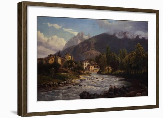 Mountain Town-Ercole Calvi-Framed Giclee Print