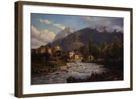 Mountain Town-Ercole Calvi-Framed Giclee Print