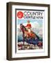 "Mountain Trail Ride," Country Gentleman Cover, April 1, 1936-Frank Schoonover-Framed Giclee Print