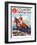 "Mountain Trail Ride," Country Gentleman Cover, April 1, 1936-Frank Schoonover-Framed Giclee Print