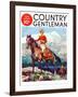 "Mountain Trail Ride," Country Gentleman Cover, April 1, 1936-Frank Schoonover-Framed Giclee Print