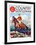 "Mountain Trail Ride," Country Gentleman Cover, April 1, 1936-Frank Schoonover-Framed Giclee Print