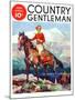 "Mountain Trail Ride," Country Gentleman Cover, April 1, 1936-Frank Schoonover-Mounted Giclee Print