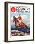 "Mountain Trail Ride," Country Gentleman Cover, April 1, 1936-Frank Schoonover-Framed Giclee Print