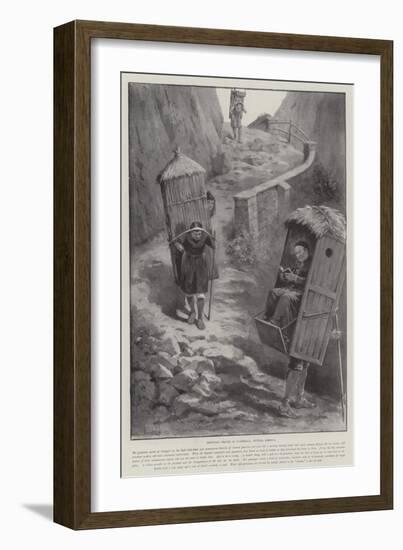Mountain Travel in Guatemala, Central America-Paul Frenzeny-Framed Giclee Print