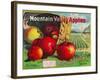 Mountain Valley Apple Label - Hamilton, MT-Lantern Press-Framed Art Print