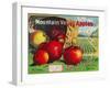 Mountain Valley Apple Label - Hamilton, MT-Lantern Press-Framed Art Print