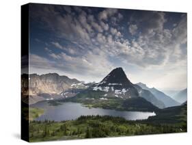 Mountain View and Hidden Lake Along Hidden Lake Trail, Glacier National Park, Montana-Ian Shive-Stretched Canvas