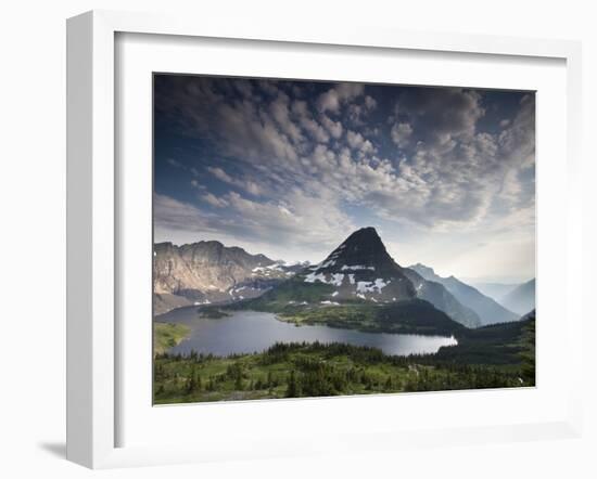 Mountain View and Hidden Lake Along Hidden Lake Trail, Glacier National Park, Montana-Ian Shive-Framed Photographic Print