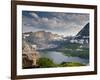 Mountain View and Hidden Lake Along Hidden Lake Trail, Glacier National Park, Montana-Ian Shive-Framed Photographic Print