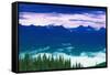 Mountain View-null-Framed Stretched Canvas