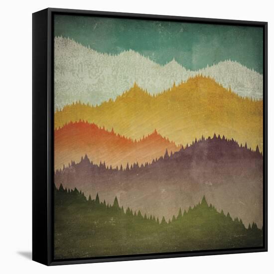 Mountain View-Ryan Fowler-Framed Stretched Canvas