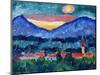 Mountain Village, 1910-Alexej Von Jawlensky-Mounted Premium Giclee Print