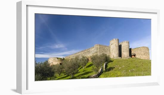 Mountain village and castle Evoramonte in the Alentejo. Portugal-Martin Zwick-Framed Photographic Print