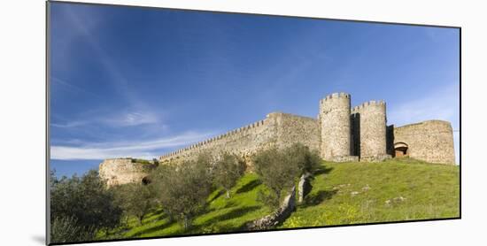 Mountain village and castle Evoramonte in the Alentejo. Portugal-Martin Zwick-Mounted Photographic Print