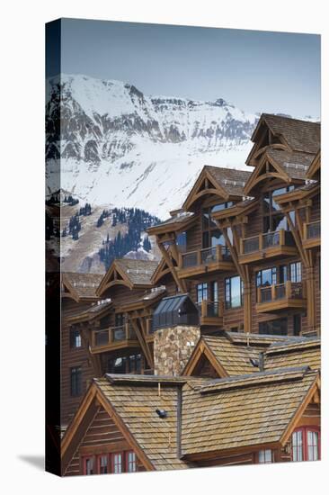 Mountain Village Ski Area, Telluride, Colorado, USA-Walter Bibikow-Stretched Canvas