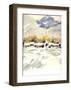 Mountain Village Winter Awaits for the Spring Time-Kenji Fujimura-Framed Art Print