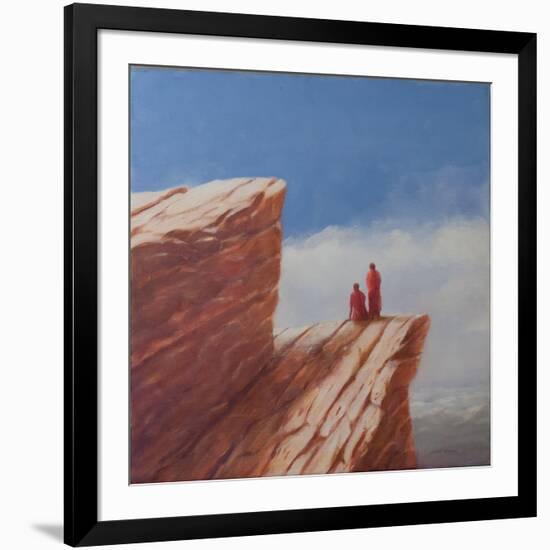 Mountain Walk, Bhutan, 2010-Lincoln Seligman-Framed Giclee Print