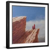 Mountain Walk, Bhutan, 2010-Lincoln Seligman-Framed Giclee Print