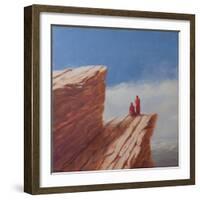 Mountain Walk, Bhutan, 2010-Lincoln Seligman-Framed Giclee Print