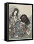 Mountain Witch Holding a Hachet-Toyota Hokkei-Framed Stretched Canvas