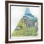Mountain Zebra Equus Zebra-null-Framed Giclee Print