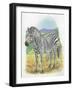 Mountain Zebra Equus Zebra-null-Framed Giclee Print