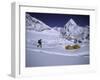 Mountaineer Approaching Camp One Everest Northside-Michael Brown-Framed Photographic Print