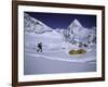 Mountaineer Approaching Camp One Everest Northside-Michael Brown-Framed Photographic Print