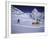 Mountaineer Approaching Camp One Everest Northside-Michael Brown-Framed Photographic Print