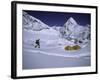 Mountaineer Approaching Camp One Everest Northside-Michael Brown-Framed Photographic Print