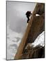 Mountaineer, Climber, Mont Blanc Range, French Alps, France, Europe-Richardson Peter-Mounted Photographic Print