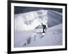 Mountaineer Crossingover a Crevase in the Khumbu Ice Fall, Nepal-Michael Brown-Framed Premium Photographic Print