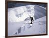 Mountaineer Crossingover a Crevase in the Khumbu Ice Fall, Nepal-Michael Brown-Framed Premium Photographic Print