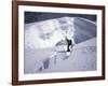 Mountaineer Crossingover a Crevase in the Khumbu Ice Fall, Nepal-Michael Brown-Framed Photographic Print