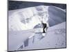 Mountaineer Crossingover a Crevase in the Khumbu Ice Fall, Nepal-Michael Brown-Mounted Photographic Print