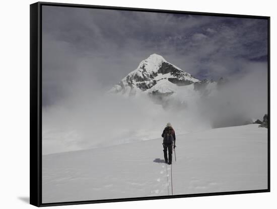 Mountaineering in New Zealand-David D'angelo-Framed Stretched Canvas