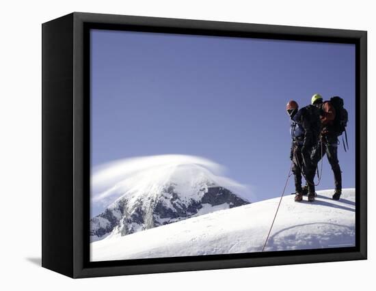 Mountaineering in New Zealand-David D'angelo-Framed Stretched Canvas