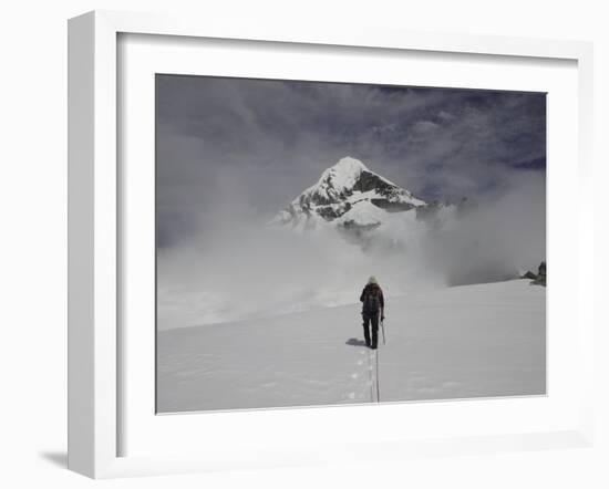 Mountaineering in New Zealand-David D'angelo-Framed Photographic Print