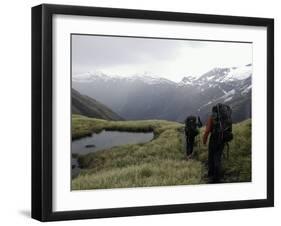 Mountaineering in New Zealand-David D'angelo-Framed Photographic Print